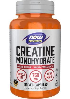 Now Foods, Sports, Creatine Monohydrate, Kreatin Monohidrat Mass Building / Energy Production 120 Veg Capsules resmi